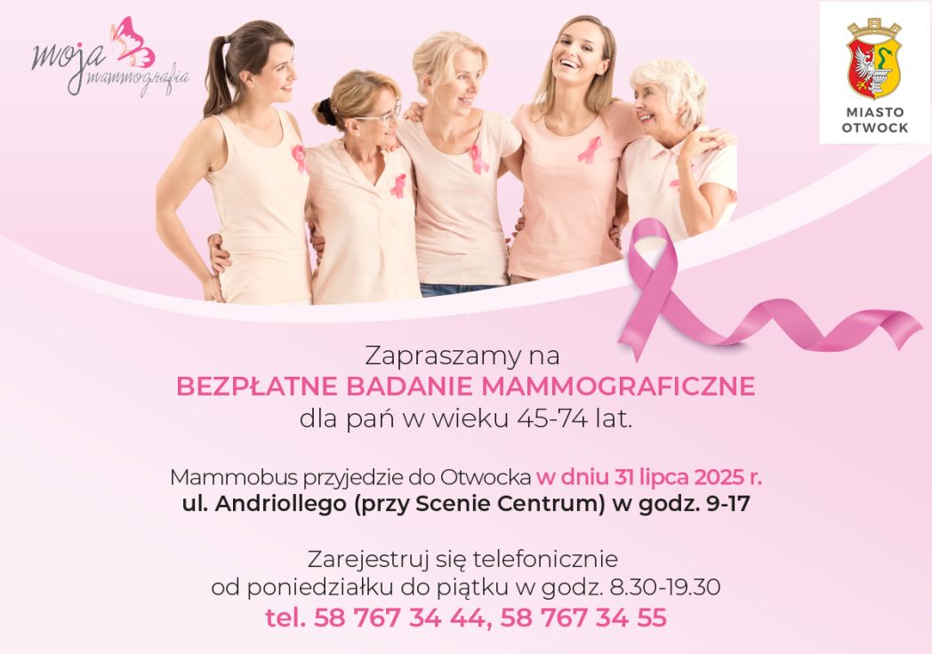 Bezpłatne badanie mammograficzne